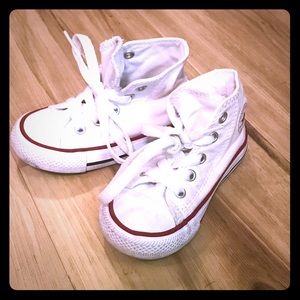 Baby Boy Converse - White High Top